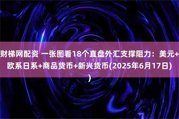 财梯网配资 一张图看18个直盘外汇支撑阻力：美元+欧系日系+商品货币+新兴货币(2025年6月17日)