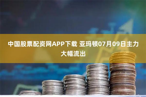 中国股票配资网APP下载 亚玛顿07月09日主力大幅流出