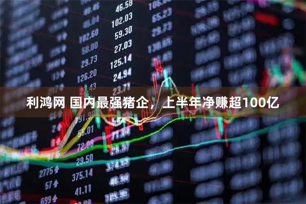 利鸿网 国内最强猪企，上半年净赚超100亿